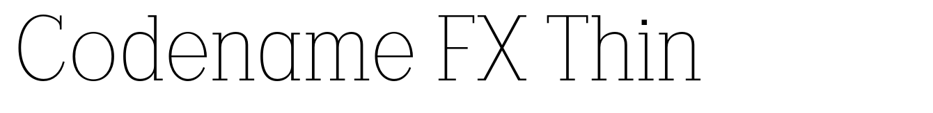 Codename FX Thin